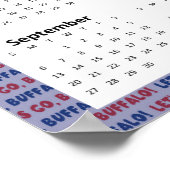 Poster Calendrier 2026 de la Mentalité de Troupeau (18 x  (Coin)