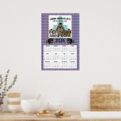 Poster Calendrier 2026 de la Mentalité de Troupeau (18 x  (Cuisine)