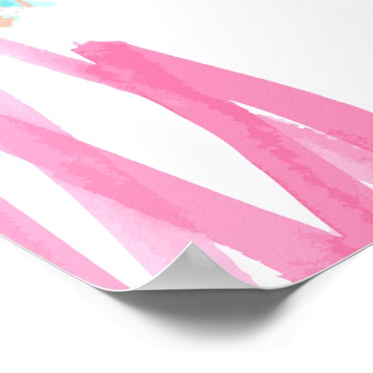 Poster Calendrier 2026 des scripts d'aquarelle (Coin)