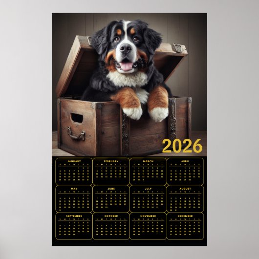 Poster Calendrier 2026 du Montagnard Bernois (Devant)