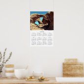 Poster Calendrier 2026 du paysage désertique de Double Ar (Cuisine)