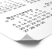 Poster Calendrier 2026 du paysage du désert de Double Arc (Coin)