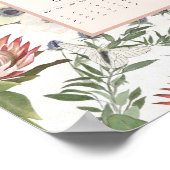 Poster Calendrier 2026 Fleurs Papillons (Coin)