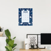 Poster Calendrier 2026 pour les oiseaux (Bureau à domicile)