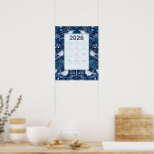 Poster Calendrier 2026 pour les oiseaux (Cuisine)