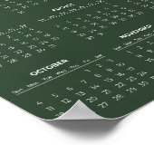 Poster Calendrier 2026 Simple et Élégant |  (Coin)