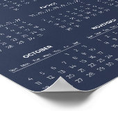 Poster Calendrier 2026 Simple mais Élégant |  (Coin)