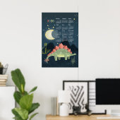 Poster Calendrier 2026 Stegosaur (Bureau à domicile)