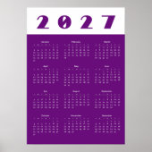 Poster Calendrier 2027 (Devant)