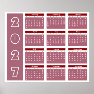 Poster Calendrier 2027