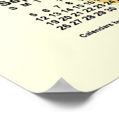 Poster Calendrier 2027 de jours ensoleillés de Janz (Coin)