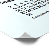 Poster Calendrier 2029 Bleu Alice par Janz Print (Coin)