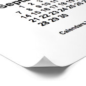 Poster Calendrier 2031 Blanc par Janz Print (Coin)