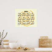 Poster Calendrier 2032 des jours ensoleillés par Janz Pos (Cuisine)