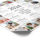 Poster Calendrier annuel à 20 photos collage 2024 Coup d' (Coin)