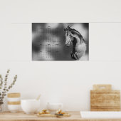 Poster Calendrier annuel Beau Cheval Étalon (Cuisine)