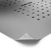 Poster Calendrier annuel Beau Étalon Cheval (Coin)