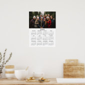 Poster Calendrier avec Photo - Vue annuelle complète (Cuisine)