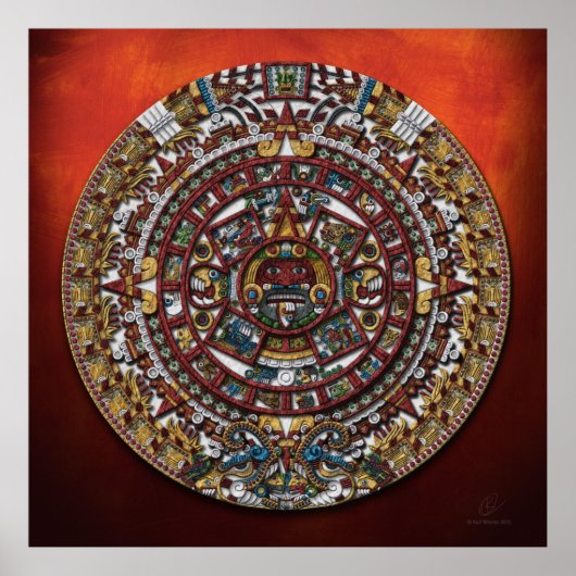 Poster Calendrier Aztec (Devant)
