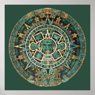 Poster Calendrier AZTEC En Couleur