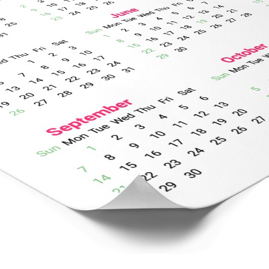 Poster Calendrier Black Lab Puppy 2025 (Coin)