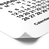 Poster Calendrier blanc 2032 de Janz Print (Coin)