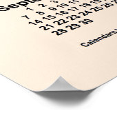 Poster Calendrier blanc antique 2031 par Janz Imprimer (Coin)