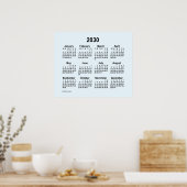 Poster Calendrier bleu Alice 2030 par Janz Imprimer (Cuisine)