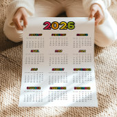 Poster Calendrier coloré 2023