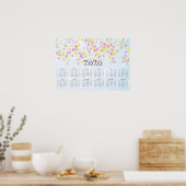 Poster Calendrier Confetti 2020 (Cuisine)