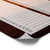 Poster Calendrier d'anniversaire de lever de soleil de la (Coin)