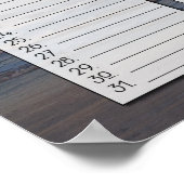 Poster Calendrier d'anniversaire de taille de classe Leve (Coin)