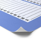 Poster Calendrier d'anniversaire perpétuel personnalisé (Coin)