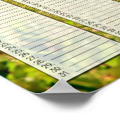 Poster Calendrier d'anniversaire personnalisé du pont Mac (Coin)