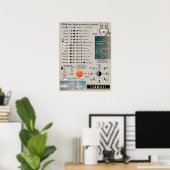 Poster Calendrier d'astronomie des phases de la lune 2024 (Bureau à domicile)