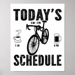 Poster Calendrier d'aujourd'hui Vélo tout terrain Cyclism