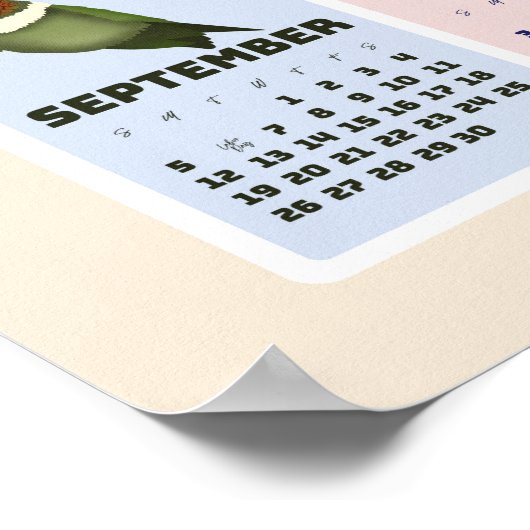 Poster Calendrier d'Austin Bird 2021 (Coin)