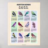Poster Calendrier d'Austin Bird 2021 (Devant)