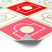 Poster Calendrier d'avènement vintage (Coin)