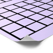 Poster Calendrier de 3 mois de violet clair (Coin)