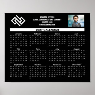 Poster Calendrier de bureau personnalisé pour entreprise