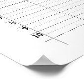 Poster Calendrier de cours pour semestre - motif d'arch b (Coin)