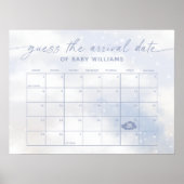 Poster Calendrier de date d'arrivée Guess The Arrival Dat (Devant)
