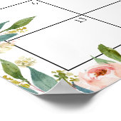 Poster Calendrier de date d'échéance Animaux & Rose rose  (Coin)