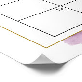 Poster Calendrier de détermination de la date d'accouchem (Coin)