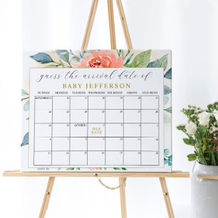 Poster Calendrier de détermination de la date prévue d'ac