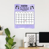 Poster Calendrier de devinette de date d'accouchement Aff (Bureau à domicile)