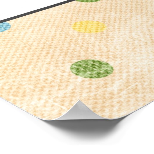 Poster Calendrier de devinette de date d'accouchement ave (Coin)