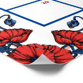 Poster Calendrier de devinette de date d'accouchement pou (Coin)