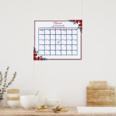 Poster Calendrier de devinette de date d'accouchement pou (Cuisine)
